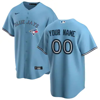 mens nike light blue toronto blue jays alternate replica cu